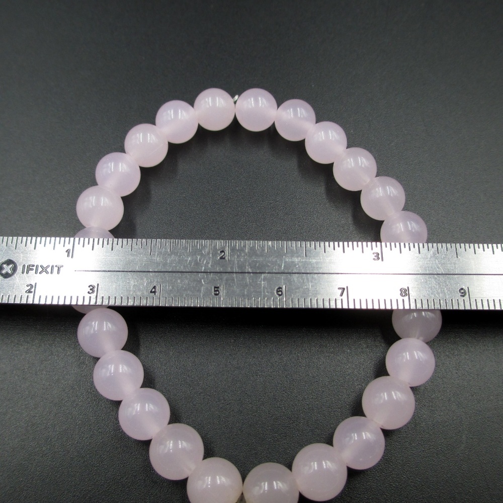 Cute Pink Stone Promise Breast Cancer Bracelet - Picture 6 of 7